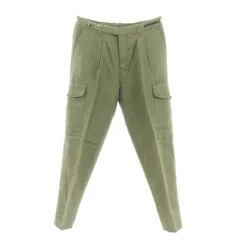 【中古】ピーティーゼロウーノ PT01 リネンコットン カーゴパンツ オリーブグリーン【サイズ46】【メンズ】のサムネイル