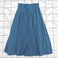 ◇ ⊇ PAR ICI パーリッシィ 大人フェミニン シンプル 膝下丈 プリーツ スカート サイズフリー ブルー系 レディース E  【1508060026996】のサムネイル