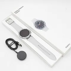 美品】SAMSUNG Galaxy Watch4 Classic 46mm SM-R890NZSAXJP シルバー