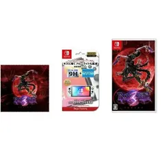 【新品】 【任天堂ライセンス商品】SCREEN GUARD for Nintendo Switch(有機ELモデル) +ベヨネッタ3 (大判マイクロファイバークロス 同梱) スイッチ