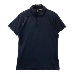 サイズ：M DESCENTE GOLF デサントゴルフ  半袖ポロシャツ  ネイビー系 [240101360947]# ゴルフウェア メンズ ストスト