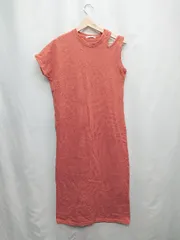 ◇ ⊂ SLY　スライ カジュアル　ベーシック　片側半袖 半袖 ロング ワンピース サイズF オレンジ系 レディース E  【1504210003640】