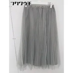 ◇ Sonny Label URBAN RESEARCH ウエストゴム　チュール 膝下丈 ギャザー スカート サイズM グレー レディース  【中古】 【1106110007492】