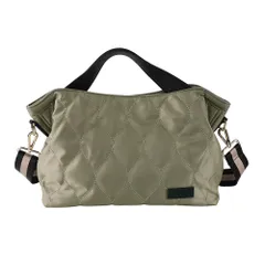 ☆ カーキー/ブラック ☆ LIZDAYS キルティングナイロンショルダーバッグ トートバッグ レディース キルティング ショルダーバッグ ハンドバッグ 鞄 かばん バッグ バック 斜めがけ 大人 軽い 軽量 通勤 通学 おしゃれ きれいめ 肩掛け ナイロン