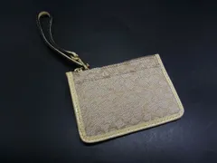 ■美品■ COACH コーチ ミニシグネチャー キャンバス×パテントレザー パスケース 定期入れ カードケース ブラウン系 DG7863