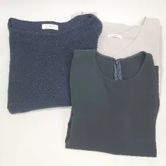 ◇ ⊇ 《 BEAUTY & YOUTH UNITED ARROWS まとめ売り3点セット ニット カットソー ブラウス レディース 》 E  【1410100045327】