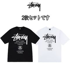 【2枚特価】STUSSY（ステューシー）ワールドツアー STUSSY Tシャツ World Tour Tee メンズ 半袖 男女兼用