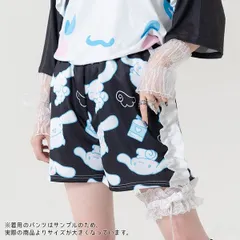 ACDC RAG エーシーディーシーラグ シナモン ショートパンツ *JAPAN SALE ONLY 原宿系 パステル シナモロール サンリオ 天使界隈 ブラック