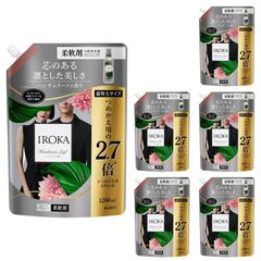 6個セット 花王 IROKA イロカ -ハンサムリーフの香り-1200ml つめかえ用
