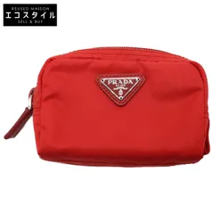 PRADA ポーチ 1N1840 赤 シルク PRADA ポーチ 1N1840 赤 シルク