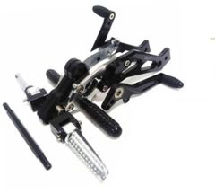 ホンダ　GROM用　アルミビレット削り出し　バックステップ　ブラック