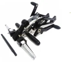 ホンダ　GROM用　アルミビレット削り出し　バックステップ　ブラック