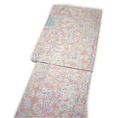 着物 洗える仕立て上がり高級小紋（単衣 桜柄 Lサイズ）国内染め生地