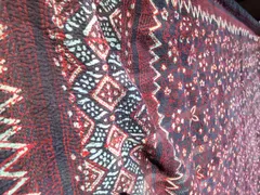 希少120年前の✨アンティークキルトタペストリー＊歴史と美しさが