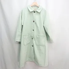 ◇ ⊇ SM2 サマンサ モスモス 長袖 ロングコート サイズF グリーン レディース E  【1411280033555】