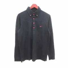 ナイキゴルフ NIKE GOLF スポーツウェア ポロシャツ カットソー 長袖 XL 黒 ブラック /YK
