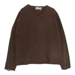 COMME des GARCONS HOMME コムデギャルソンオム HN-070240 AD-1998 ヴィンテージ ウール 袖ライン スリーブデザイン ニット ブラウン系 サイズ表記無【中古】のサムネイル