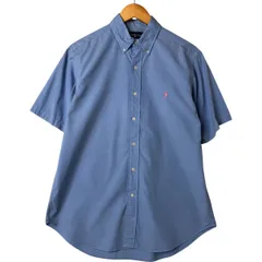 古着 ラルフローレン Ralph Lauren CLASSIC FIT 半袖 ボタンダウンシャツ メンズM相当/eaa551130