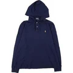 古着 ラルフローレン Ralph Lauren POLO by Ralph Lauren フード付き ハーフボタン ロングTシャツ ロンT メンズXL相当/eaa497972