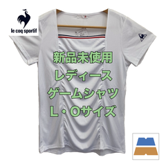 ＜新品・未使用＞lecoqsportif/ ルコックスポルティフ　レディース　ゲームシャツ　ホワイト　QTWPJA02