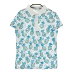 サイズ：M AND PER SE アンパスィ  半袖ポロシャツ 総柄 ホワイト系 [240101258593]# ゴルフウェア レディース ストスト