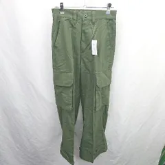 ◇ Θ　美品 CLEL クレル モード系 ストレートカーゴパンツ サイズXS グリーン系 メンズ E  【1507160021931】