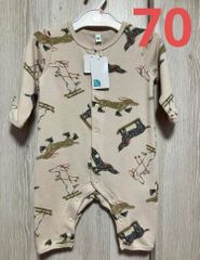 西松屋　ロンパース　犬　70サイズ　新品