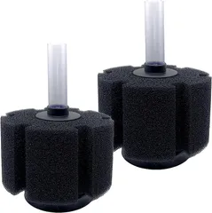 RedBeryl スポンジフィルター 水槽 投げ込み式 ろ過装置 交換用 取替え 水草 シングル(本体2個,  XY-280)