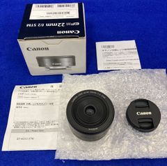 ショーケース内展示 超美品★CANON キヤノン EF-M22mm F2 STM EF-M222STM 単焦点レンズ