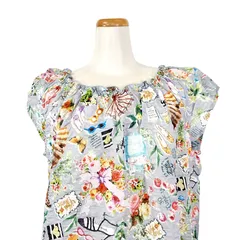 6月限定開催！7日間だけの感謝セール  鴨居羊子パジャマ　新品未使用‼️TUNIC　春夏 　フレンチシャーリング　ワンピース　８０ローンパフサッカータウンォーク　グレー色　53071のサムネイル