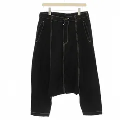 CDGコムデギャルソン サルエルパンツ 黒 ロゴ Black Comme Des Garçons クロップド サルエルパンツ | ブラック