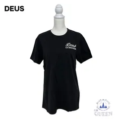 ☆新品☆ Deus Ex Machina デウスエクスマキナ トップス 半袖 Tシャツ 胸ポケット ワンポイント バックプリント DMS41065A-BLK-XL 大きいサイズ レディース メンズ ユニセックス ブラック XL u-254 送料無料のサムネイル