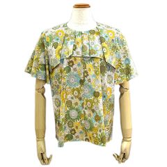 【SALE】Parkes パークス  リバティ LIBERTY バンドカラー７分袖シャツ  綿100％ 日本製 サイズ(M) 品番(PH2322030) col.3 返品不可 Parkes パークス リバティ LIBERTY バンドカラー7分袖シャツ 綿