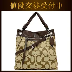 コーチ ２way ショルダーバッグ ec-21919 ベージュ ブラウン