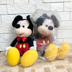 東京ディズニーランド ミッキー&ミニー ぬいぐるみ タグ付き 80年代