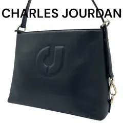 CHARLES JOURDAN シャルルジョルダン　ショルダーバッグ　ハンドバッグ　トートバッグ　2way レザー　ブラック　ゴールド金具