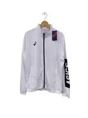アシックス◆メンズ スウェット CAトレーニングジャケット ホワイト XL