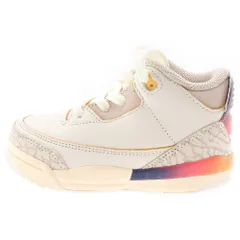 NIKE (ナイキ) ×J Balvin AIR JORDAN 3 RETRO SP TD Jバルヴィン エアジョーダン3レトロ ハイカットスニーカー シューズ キッズ アイボリー FN0347-901 US7C/13cm