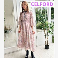 セルフォード今期完売ペタルヘムラインプリントワンピース - メルカリ