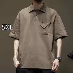 [5XL]秋冬 コーデ メンズ  服 シンプル ファッション オシャレ 大人 かっこいい 大きいサイズ ストリート 紳士服 アメカジ 半袖 ポロシャツ 通勤ウェア T シャツ ポケット トップス 