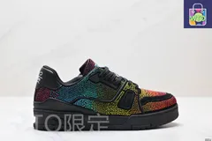 LV（ルイヴィトン）Louis Vuitton Trainer Sneaker Low レジャースポーツカルチャーユニセックススケートシューズ-WTO輸入1-BMK75