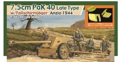 新品 ドラゴン 1/35 WW.II ドイツ軍 7.5cm対戦車砲Pak40 後期型 アンツィオ 1944 豪華セット プラモデル DR6250DX [佐川急便]