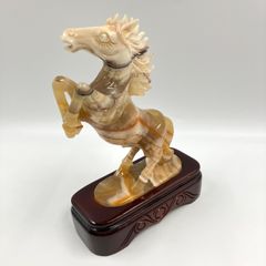 石彫　馬　置物