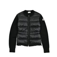 きの　新品✨MONCLER フリル付きカーディガン ブラック 2025年最新】モンクレール フリル カーディガンの人気アイテム