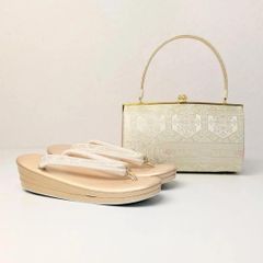 紗織 ブランド 草履 バッグ セット 帯地 ゴールド フォーマル Mサイズ H3 草履バッグセット 帯地 ゴールド 紗織ブランド 振袖 フォーマル