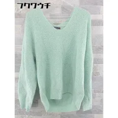 ◇ ITEMS URBAN RESEARCH アーバンリサーチ Vネック ニット 長袖 セーター サイズFree グリーン レディース 【中古】 【1104150011196】