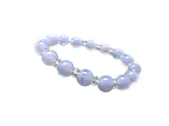 ブルーレースアゲート ブレスレット パワーストーン ブレスレット レディース 天然石 数珠 アクセサリー メンズブレスレット