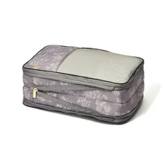 【新品】 Francfranc フランフラン クラシックフラワー 圧縮オーガナイザー S ダークグレー 撥水加工 旅行 トラベル 0