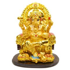 インドの神様ガネーシャの置物　カラフルバージョン30BIGサイズ!!/エスニック/アジアン雑貨