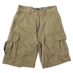 00's ポロラルフローレン ポロチノ ミリタリー カーゴショーツ (30) ダークカーキ系 コットン ショートパンツ 00年代 旧タグ オールド POLO アメリカ古着 USED ビンテージ ヴィンテージ
